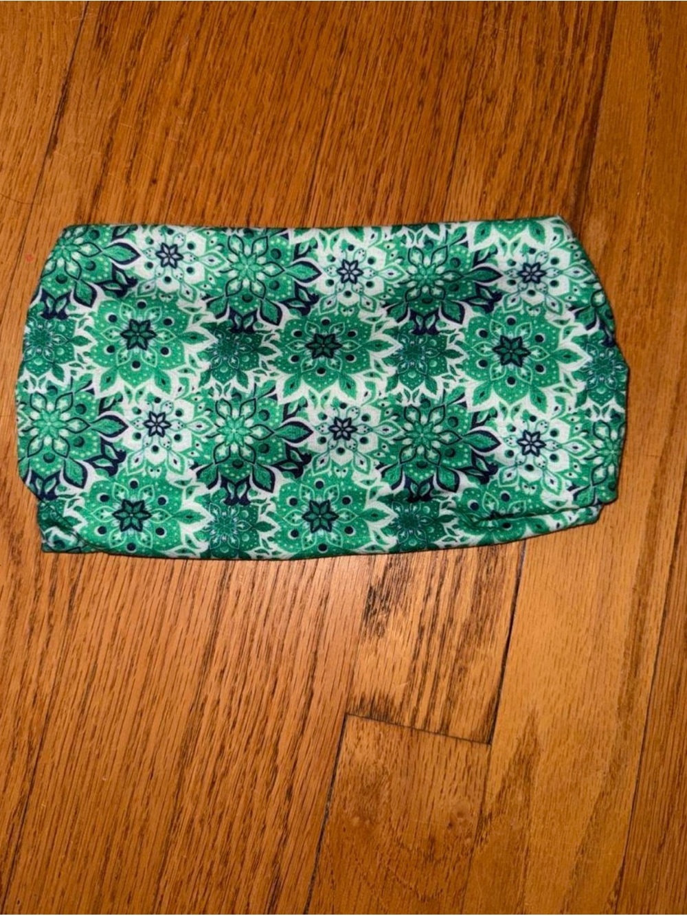 Green Floral Pattern Dive Headband